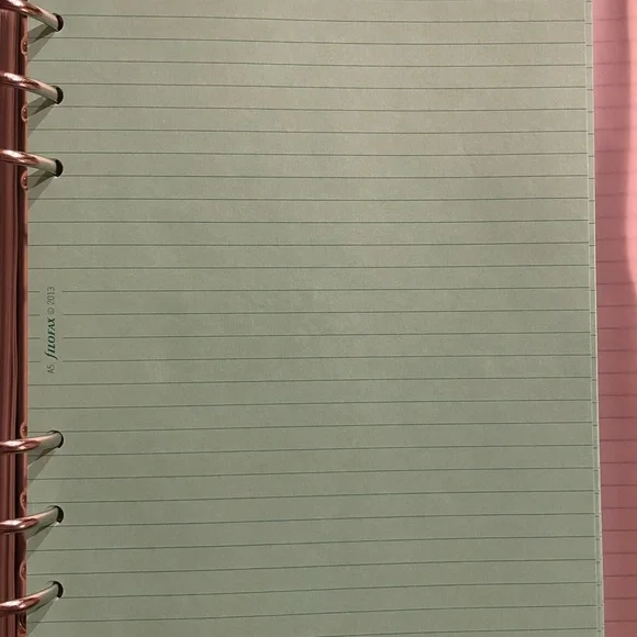 Filofax A5 Domino Patent Hot Pink